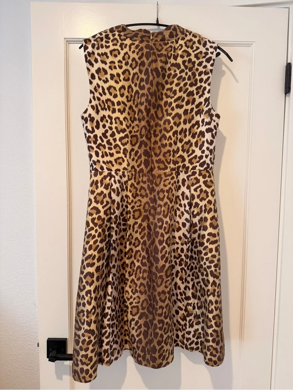 Kate Spade Brown Gold Leopard Print Dress